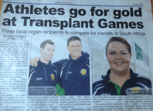 South Dublin Athlete's Go For Gold #wtg2013